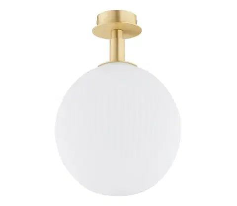 Svietidlá Argon 8505 - Stropné svietidlo PALOMA 1xE27/15W/230V zlatá/biela 8505