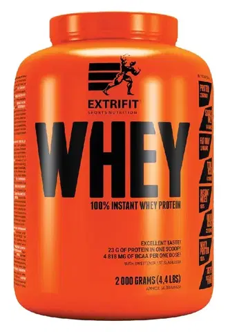 Proteínové koncentráty 100% Instant Whey Protein - Extrifit 2000 g Vanilka