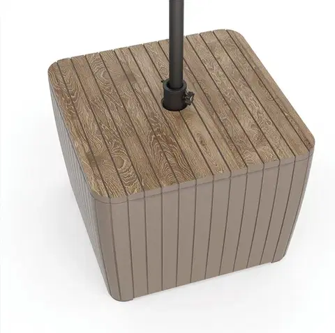 Úložné boxy a chladničky KETER Úložný box ZION DECO | Ashwood / cappucino