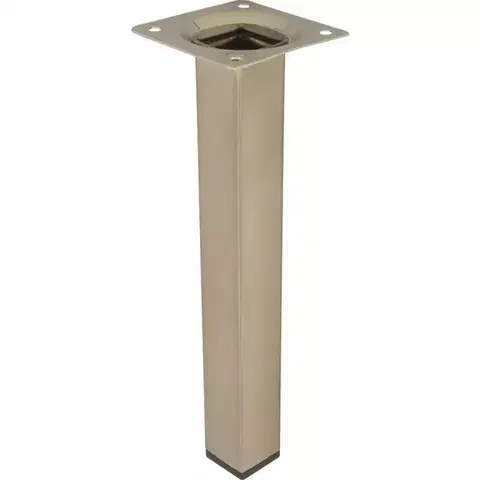 Nábytkové nohy a pätky Štvorcová nábytková noha 20 cm inox