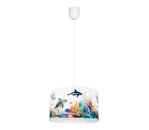 Svietidlá HEXE Detský luster OCEAN 1xE27/60W/230V 0916
