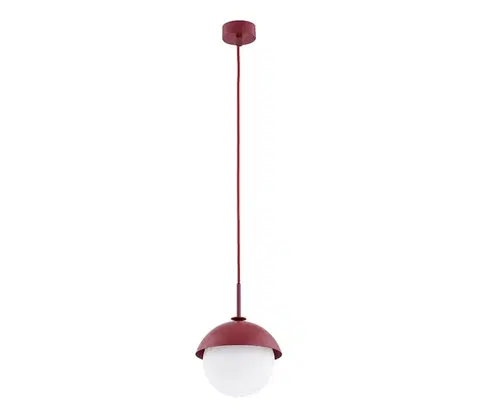 Svietidlá Argon 8296 - Luster na lanku CAPPELLO 1xE27/15W/230V červená 8296