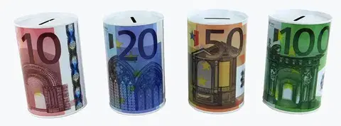 Pokladničky MAKRO - Pokladnička plech Euro rôzne druhy a farby