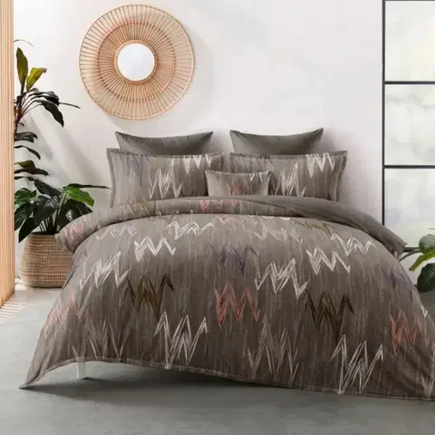 Obliečky 3 dielne Flanelové obliečky polycotton Johan 200x140cm+90x70cm TiaHome