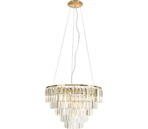 Svietidlá MAXLIGHT P0424 - Luster na lanku MONACO 15xG9/40W/230V pr. 60 cm zlatá P0424