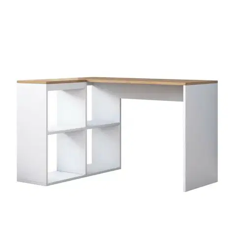 Konferenčné stolíky Pracovný stôl Haril Oak and White