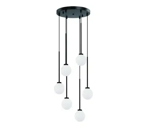 Svietidlá Open Design OR80636 - Závesné svietidlo na lanku OTA 6xG9/8W/230V čierne OR80636