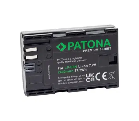Predlžovacie káble PATONA - Batéria Canon LP-E6N 2400mAh Li-Ion Premium 80D PT1259