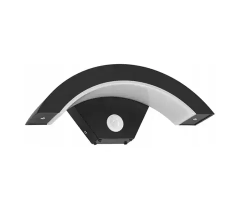 Svietidlá SmartLED LED vonkajšie nástenné svietidlo s čidlom LED/10W/230V IP54 čierne 7099