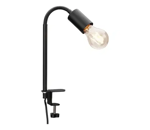 Lampy  LED lampa s klipom 1xE27/4,2W/230V 2700K čierna 9A22051