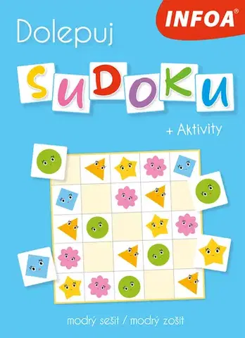 Pre deti a mládež - ostatné Dolepuj sudoku + Aktivity - modrý sešit / modrý zošit (CZ/SK vydanie)