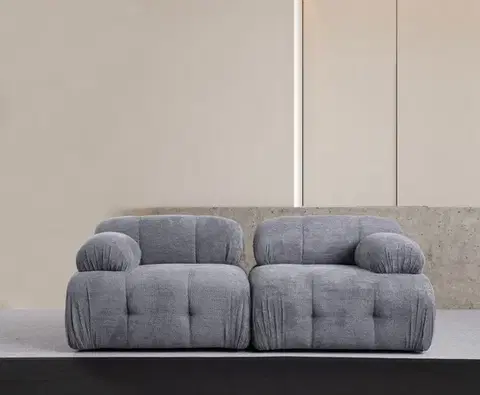 Pohovky a gauče Dvojmiestna pohovka Petite 2 - Grey