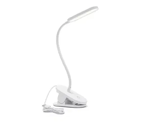 Lampy  B.V.  - LED Stmievateľná stolná lampa s klipom LED/2,5W/5V biela B10311J04