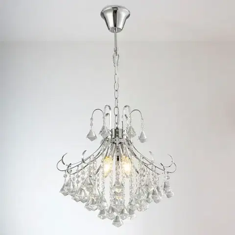 Moderné lampy do obývačky Luster 2200136-CH chróm LW4