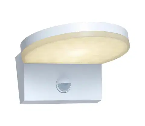 Záhradné lampy Rabalux 77120 -LED Vonkajšie nás. sviet. so senzorom BATIDA LED/9W/230V IP54 biela 77120