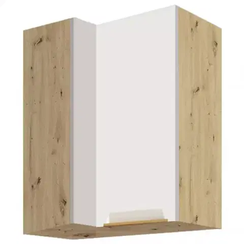 Kuchynské skrinky visiace Skrinka do kuchyne Glamour 45g pravá White