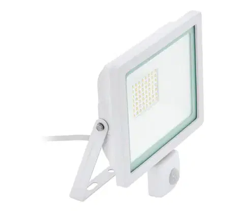 LED osvetlenie Eglo 64876 - LED Reflektor so senzorom FILETTI LED/30W/230V 3000K IP44 biela 64876