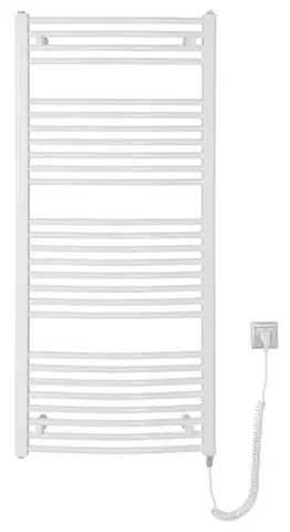 Radiátory do kúpeľne AQUALINE - ORBIT-E elektrické vykurovacie teleso, oblé, 600x1320 600 W, biela ILEO36T