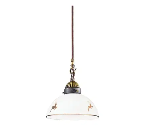 Svietidlá Kolarz 731.30.150 - Závesný luster na lanku NONNA 1xE27/75W/230V pr. 20 cm jelení ružové zlato 731.30.150