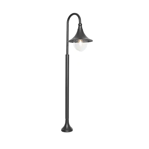 Vonkajšie svietidlá Klasická vonkajšia lampa čierna 125 cm IP44 - Daphne