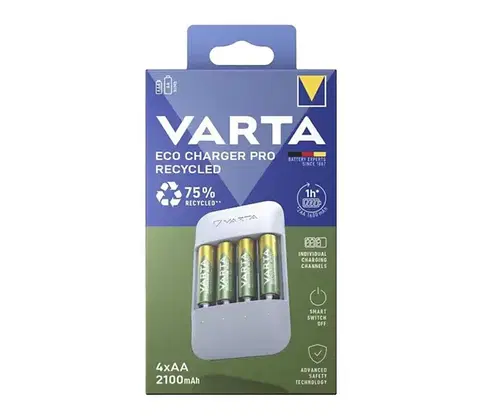 Predlžovacie káble Varta 57683101121 - Nabíjačka batérií 4xAA/AAA 2100mAh 5V 57683101121