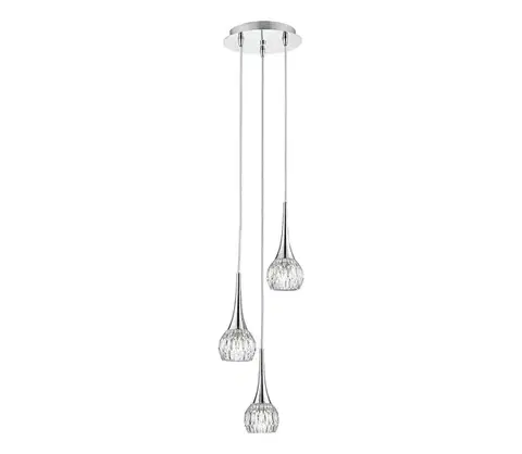 Svietidlá Där Lighting Där Lighting LYA0350 - Závesný luster na lanku LYALL 3xG9/40W/230V lesklý chróm LYA0350