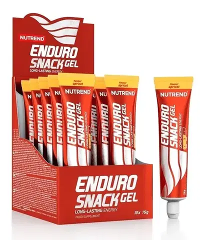 Stimulanty a energizéry EnduroSnack Gel tuba - Nutrend 10 x 75 g Green Apple