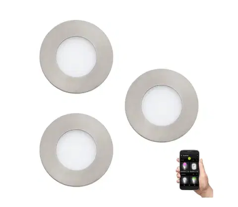 Svietidlá Eglo 900111-SADA 3x LED Stmievateľné kúpeľňové svietidlo FUEVA-Z 2,8W/230V IP44 900111