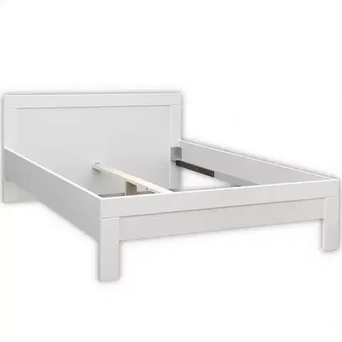 Postele Posteľ Snow 146X200 SNWL14 biely mat