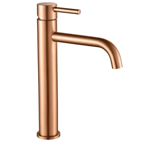 Kúpeľňové batérie REA - Umývadlová batéria LUNGO - brúsené Copper, vysoká REA-B1114