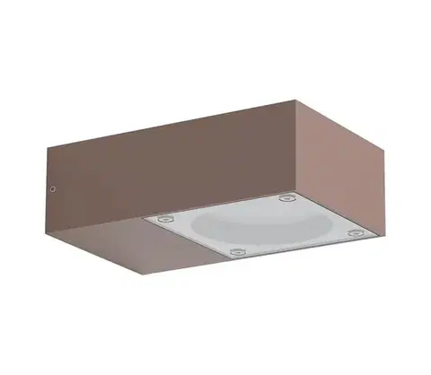 Svietidlá Ideal Lux - Vonkajšie nástenné svietidlo SIRIO 1xGX53/9W/230V IP65 hnedá 318196