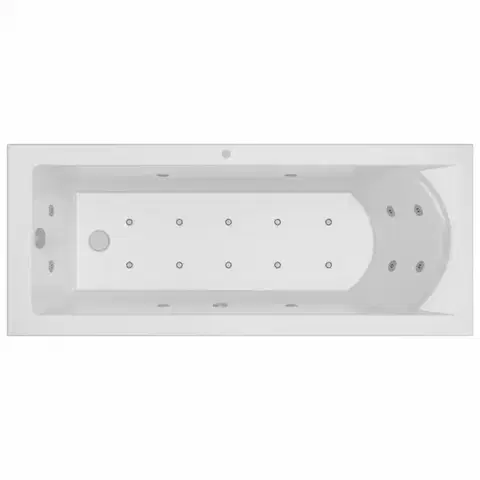 Vane a vaňové zásteny Vaňa s hydromasážou Brava 160x75 10DW + 10DP elektronické ovládanie