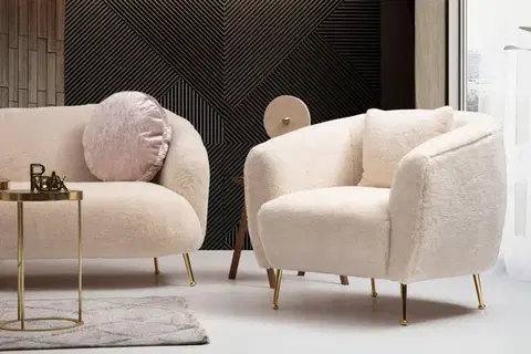 Kreslá Kreslo ušiak Istiridye - Beige