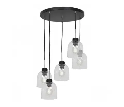 Svietidlá  Luster na lanku BOGOTA 5xE27/60W/230V číra 1745