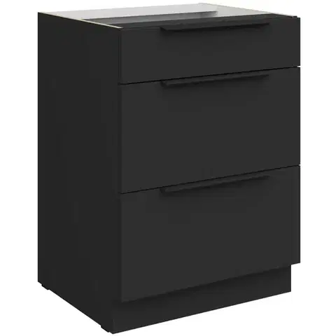 Kuchynské skrinky stojace Kuchynská skrinka Aria-Bl/Bl Anti Fingerprint 60d 3s Bb