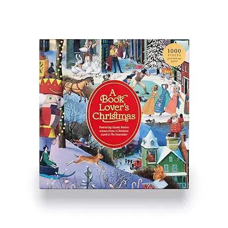 1000 dielikov A Book Lover's Christmas 1000-piece puzzle