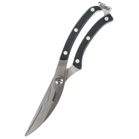 Dekorácie a bytové doplnky Nožnice na hydinu 24 cm Black