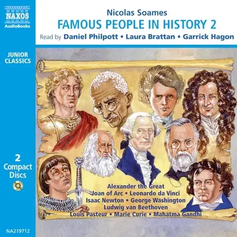 Svetová beletria Naxos Audiobooks Famous People in History – Volume 2 (EN)