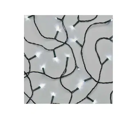 LED osvetlenie  LED vonkajší svetelný reťazec 180xLED/8 režimov 23m IP44 studená biela D4AC09