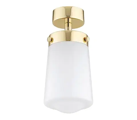 Svietidlá Argon 8005 - Prisadený luster PASADENA 1xE27/15W/230V zlatá/biela 8005