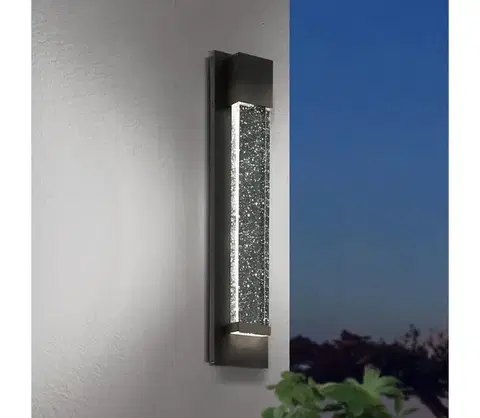 Záhradné lampy Eglo 98154 - LED Vonkajšie nástenné svietidlo VILLAGRAZIA 2xLED/3,3W/230V IP44 98154