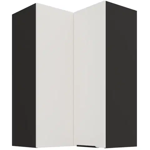 Kuchynské skrinky visiace Kuchynská skrinka Aria-WH/BL anti fingerprint 60X60 GN-90 2F (90°)