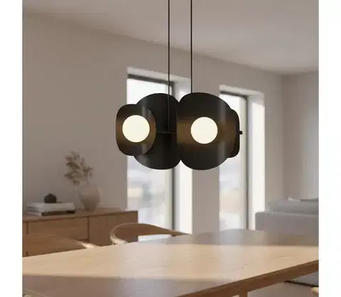Svietidlá EMIBIG Luster na lanku ELEMENTI 4xG9/8W/230V čierny 1491/4