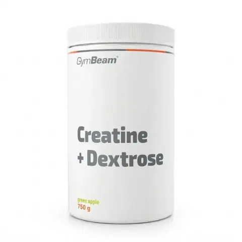 Kreatín Monohydrát GymBeam Kreatín + Dextróza (so steviol-glykozidmi) zelené jablko