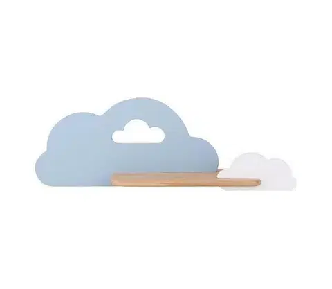 Svietidlá  LED Detské nástenné svietidlo s poličkou CLOUD LED/5W/230V modrá/biela 21-33567