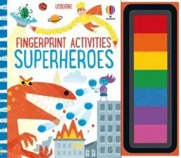 Nalepovačky, vystrihovačky, skladačky Fingerprint Activities Superheroes - Fiona Watt,Candice Whatmore