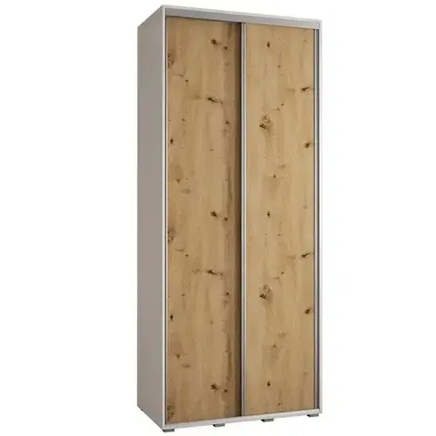 Šatníkové skrine Skriňa 45 Canaris 12 110 biela/artisan/silver