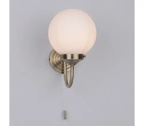 Svietidlá Där Lighting Där Lighting BAR0775 - Kúpeľňové nástenné svietidlo BARCLAY 1xE14/40W/230V IP44 mosadz BAR0775