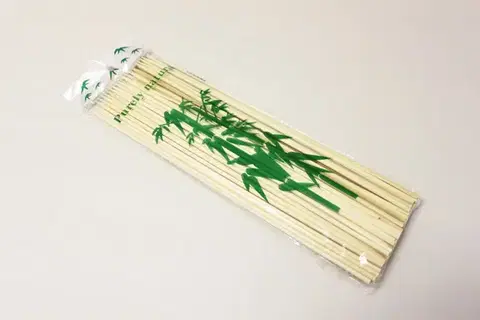 Ihly na špíz a špajdle MAKRO - Špajdle hrotené 100ks bambus 25cm