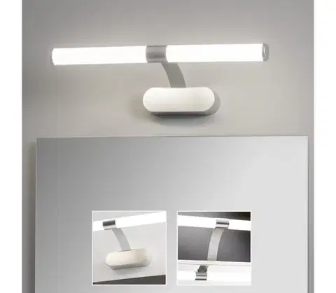 Kúpeľňové zrkadlá Brilagi - LED kúpeľňové osvetlenie na zrkadlo TUBEO LED/6W/230V 40 cm IP44 strieborné FG-M1-C07-400-SLV